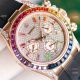Swiss 7750 Rolex Rainbow Daytona Rose Gold Diamond Dial Rubber Strap Watch 40mm (3)_th.jpg